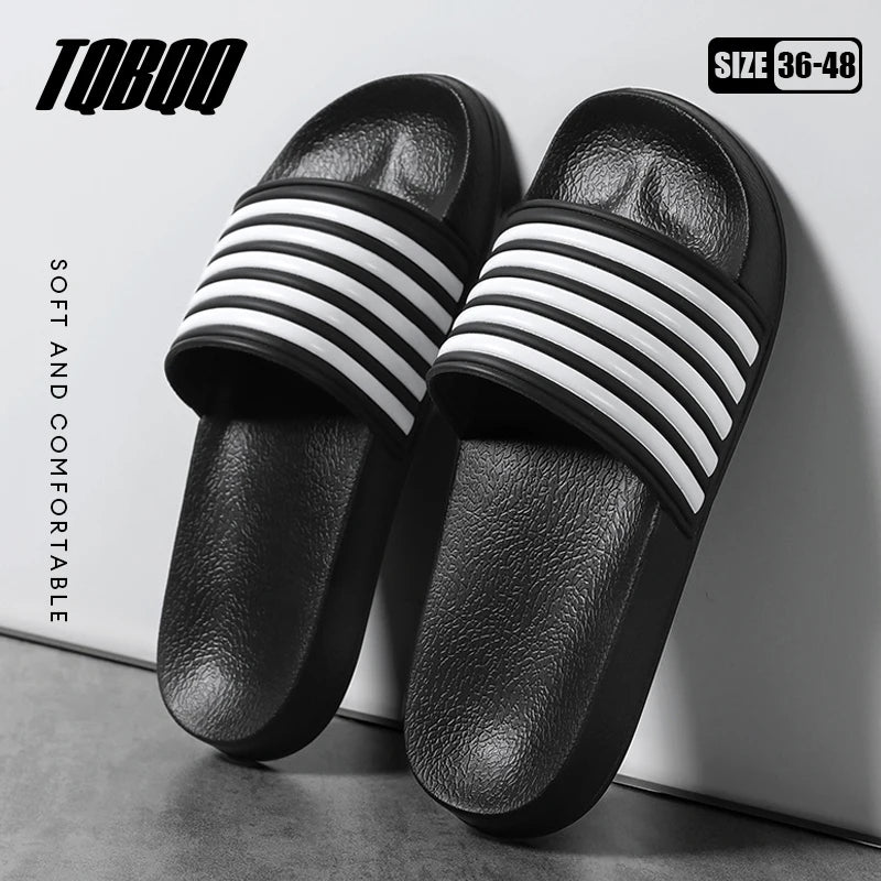 Men's Slides Sandals EVA Foam Comfortable Non-Slip Women's Massage Slippers for Beach Pool House Indoor Outdoor Shower